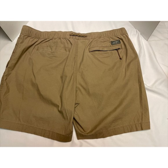 New Eddie Bauer Top Out Ripstop Elastic Men’s Shorts Flax Color  Sz XXL/ 2XL - Picture 6 of 11